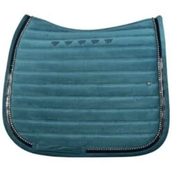 Saddle Pad DR Vincere Suede With Stones Petrol