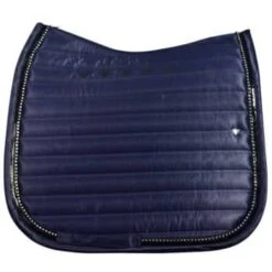 Saddle Pad DR Vincere Satin With Stones Navy