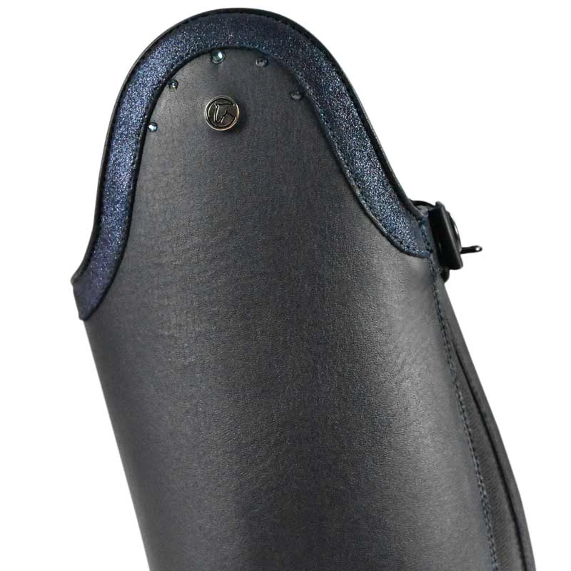 Tricolore Puro Duo Blue Glitter Blue Riding Boots - Image 2