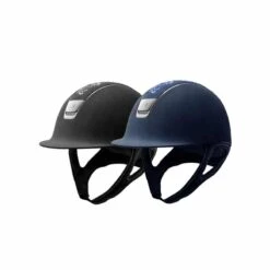 Helmet Samshield Alcantara Flower Swarovski Chrome Silver