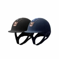 Helmet Samshield Alcantara Flower Swarovski Crystal Fabric Rosegold