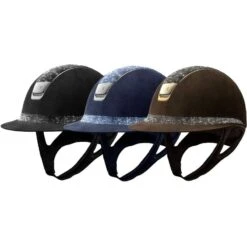 Helmet Samshield Miss Shield Alcantara Crystal Fabric Chrome