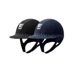 Helmet Samshield Miss Shield Alcantara Fancy Swarovski Chrome Silver