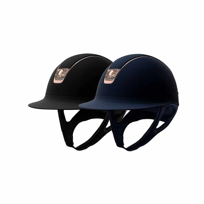 Helmet Samshield Miss Shield Shadowmatt Crystal Fabric Rose Gold