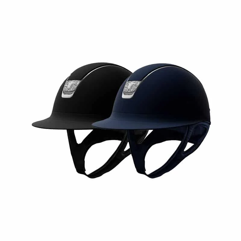 Helmet Samshield Miss Shield Shadowmatt Crystal Fabric Chrome Silver