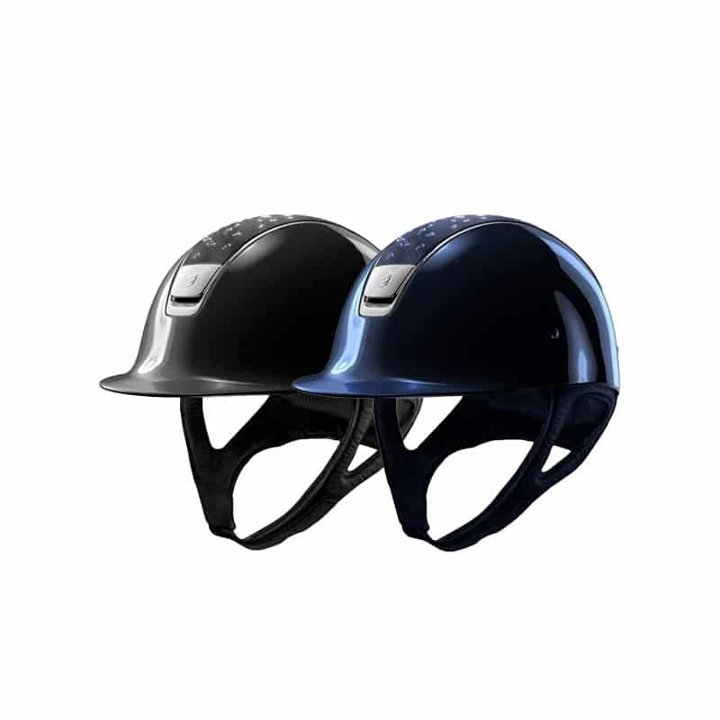 Helmet Samshield Glossy Crystal Leaf Chrome Silver